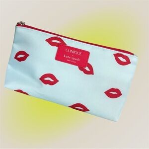 Clinique x Kate Spade New York Cosmetic Bag – Red Lip Print Cosmetic Bag